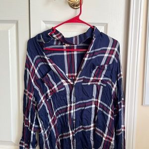 Blue red flannel